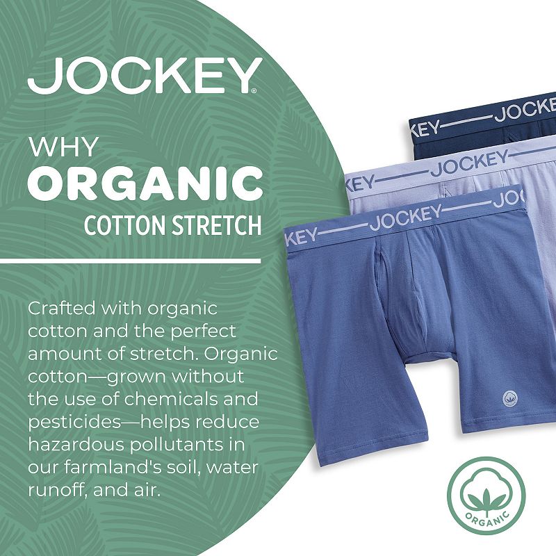 Jockey Organic Cotton Stretch Brief - 3 Pack